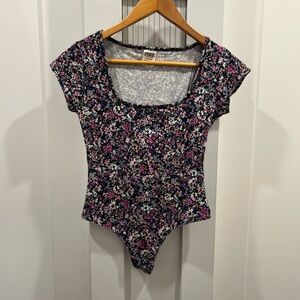 PINK Victoria's Secret Multicolor Floral Bodysuit